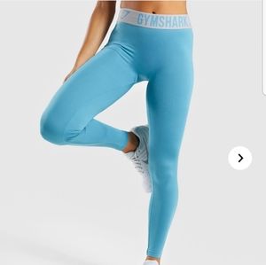 Gymshark fit leggings dusky teal/light grey